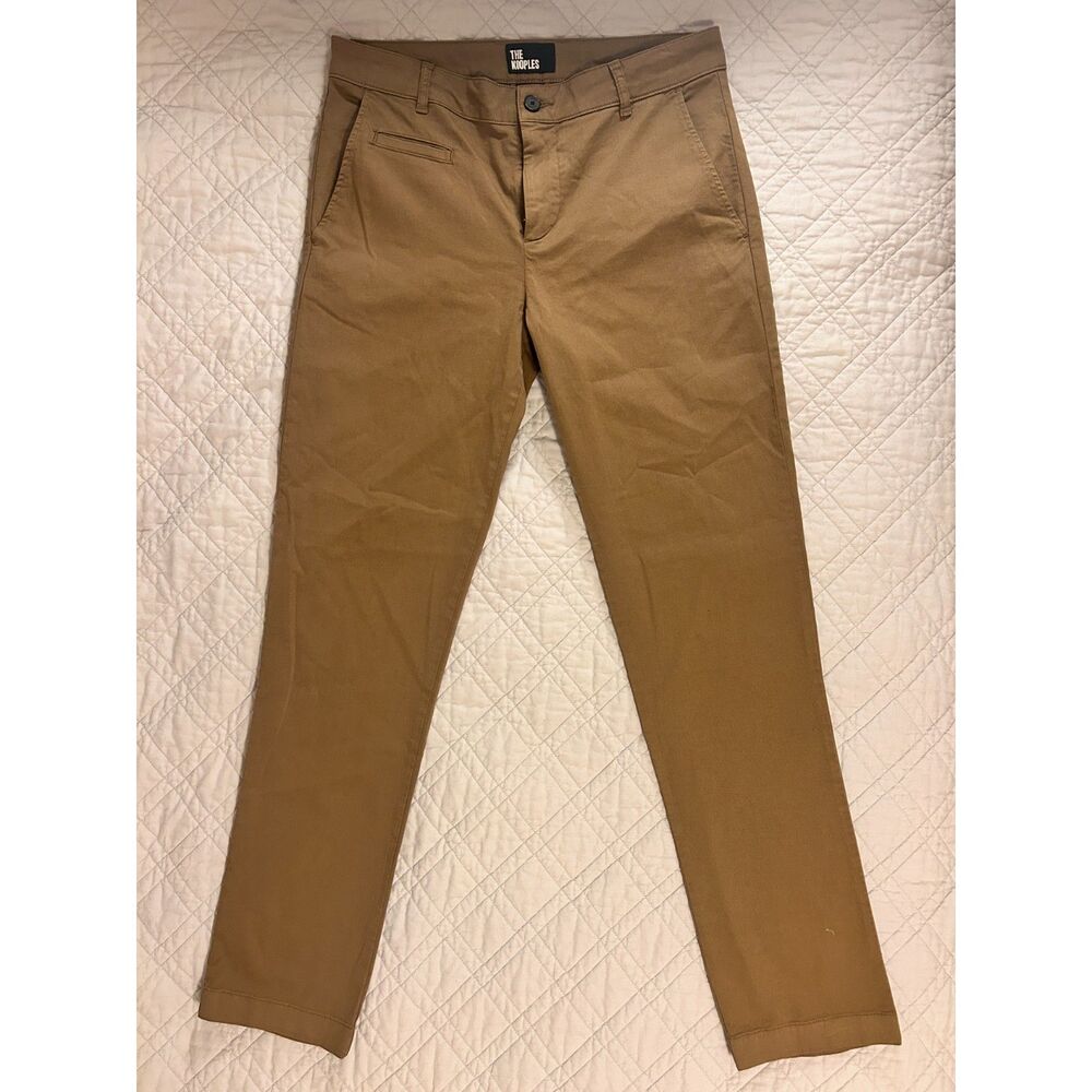 The Kooples Men's NWT Brown Chino Pants Soft Cotton Slim Fit 32x32